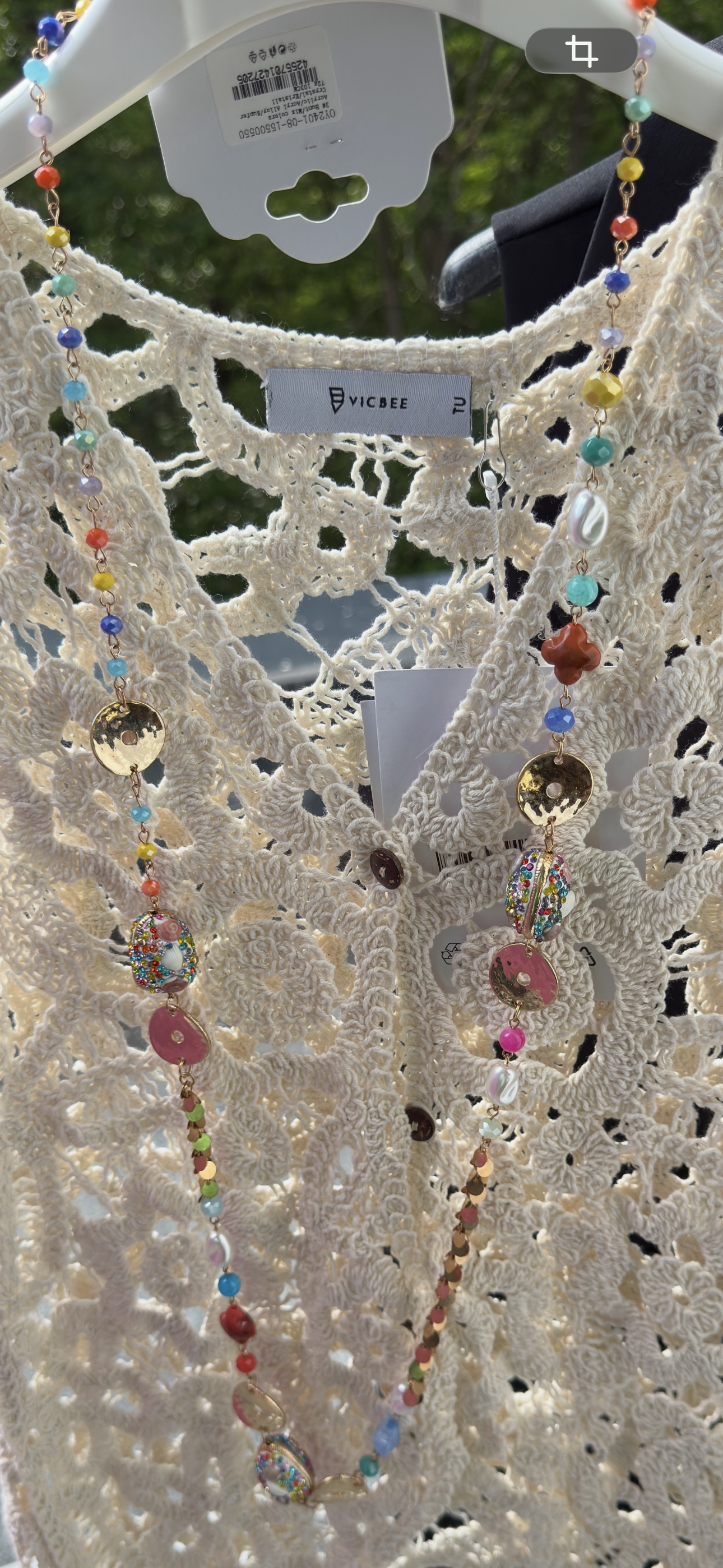 🌈 Ibiza Dreams Perlenkette – Boho Glamour mit Farbenspiel