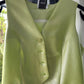 💚 Lime Glow Metallic-Weste – Limited Edition Boutique Glamour S