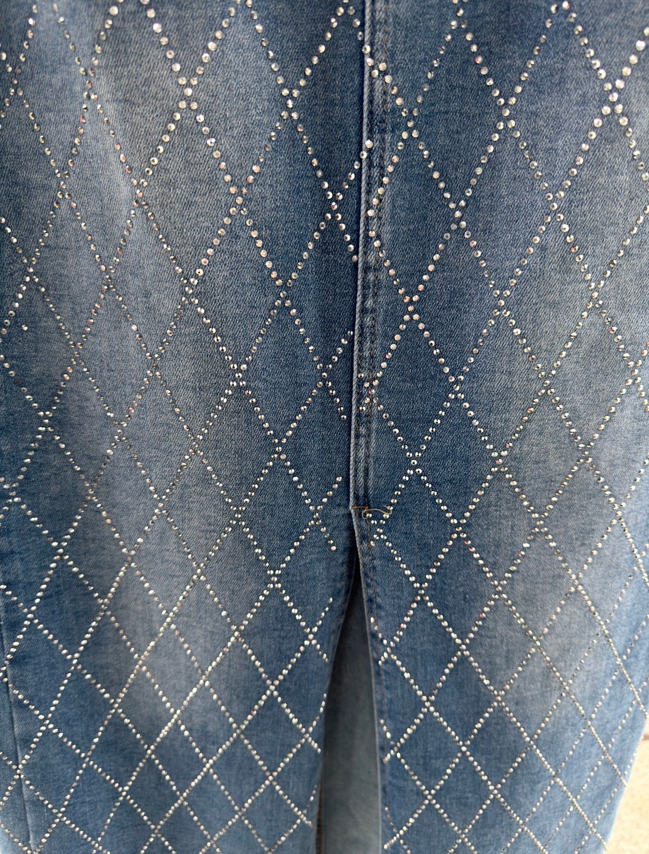 💎 Jeansrock “Diamond Denim” – Strass Glam Rock
