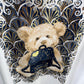 👑 Teddy Glam Luxury Shirt – Exklusiver Goldprint mit Teddy & Designer-Bag | 38–42 👑