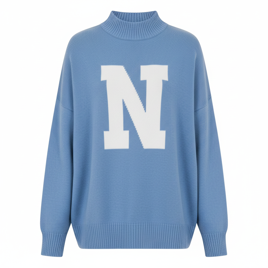 Oversize N Pulli in 2 Farben