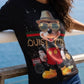 🖤 Glitzer T-Shirt Luxury Mouse | Damen Baumwollshirt mit Strass | Boutique in Heaven 38-44