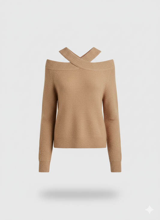 Pullover kann als offshoulder getragen werden- muss aber nicht