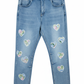 Damesjeans met hartmotief