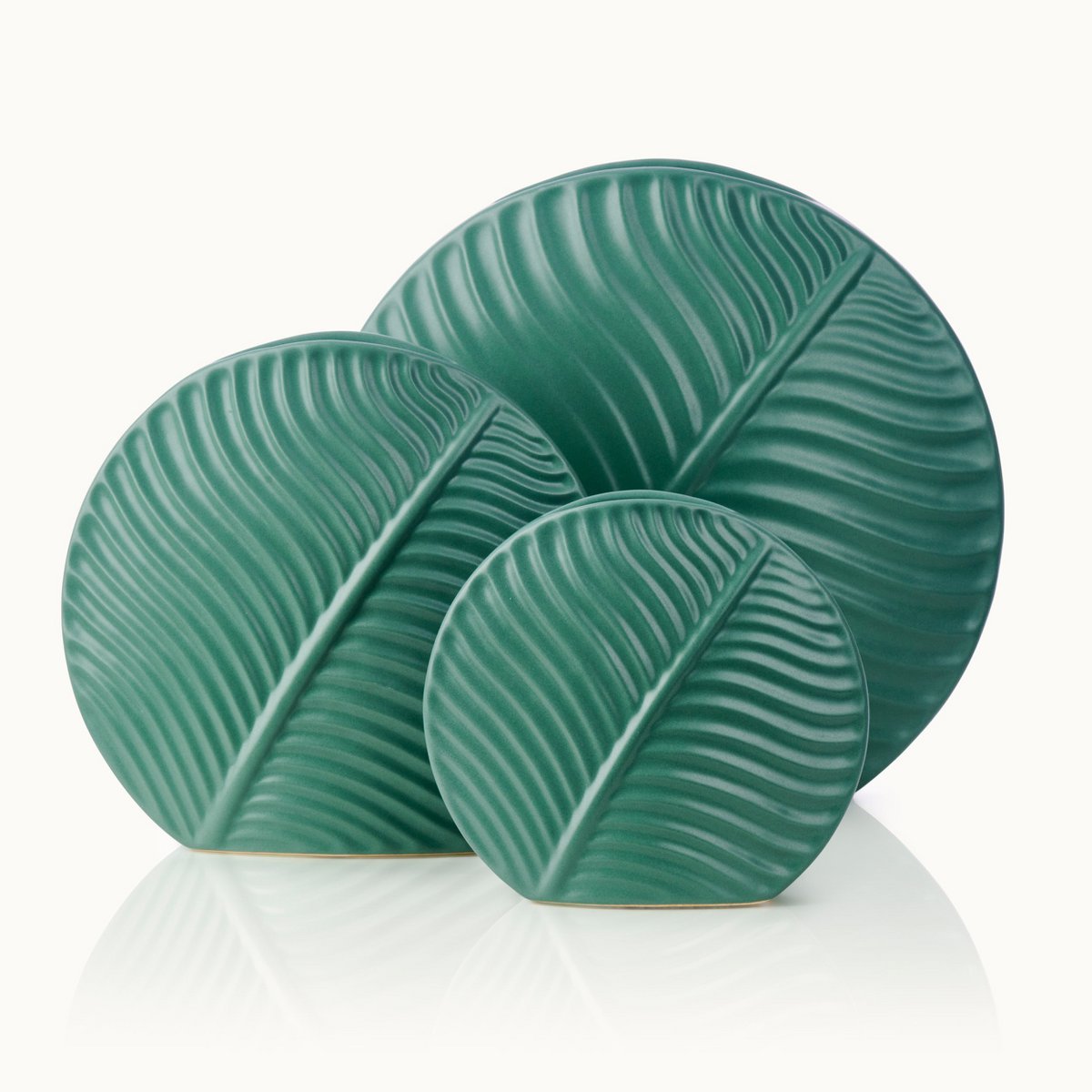 Vase Leaf Grün-L