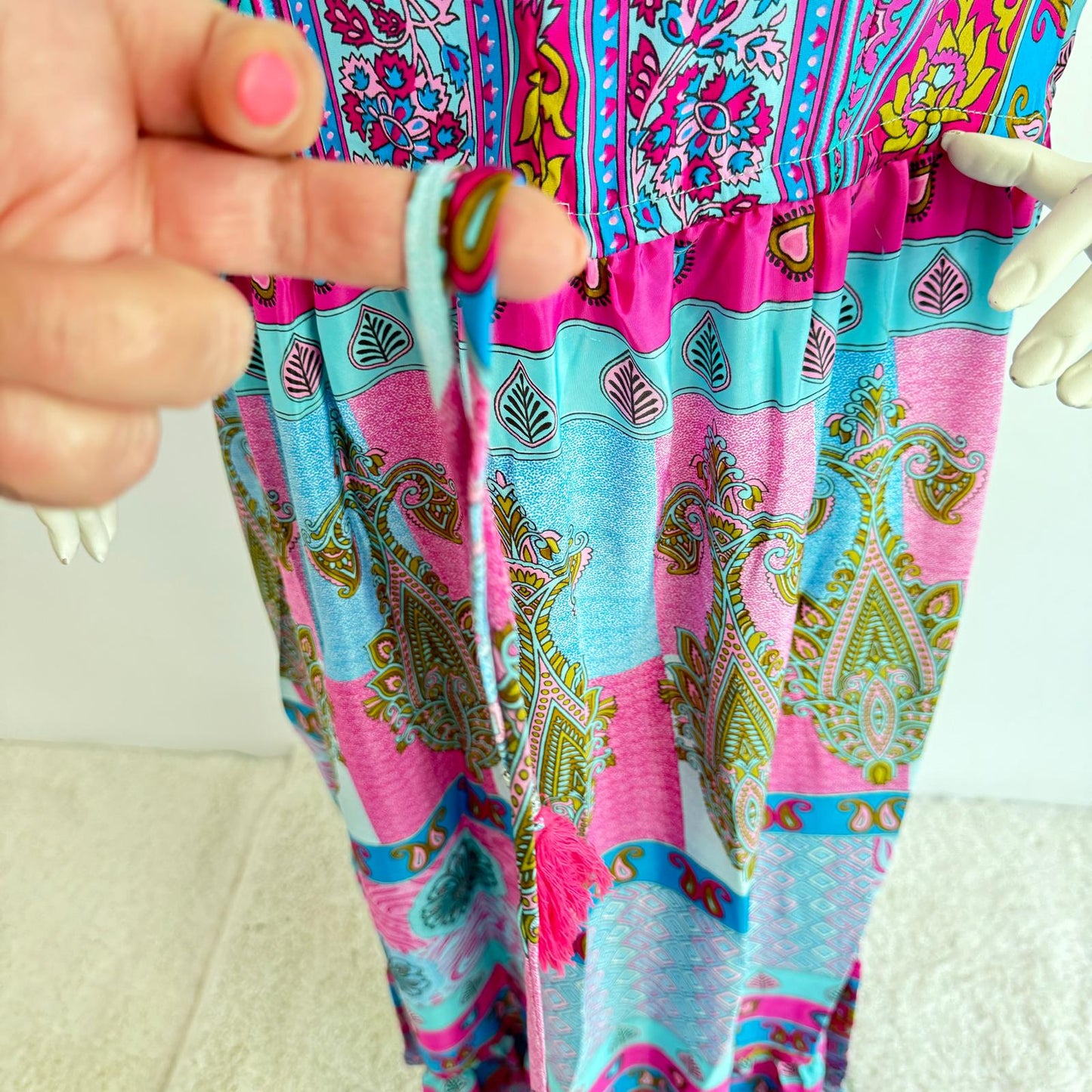 Sommerliche Boho-Vibes: ITALY Damen Sommerkleid in verschiedenen Designs – Tunika in Onesize (Größe 38-42)