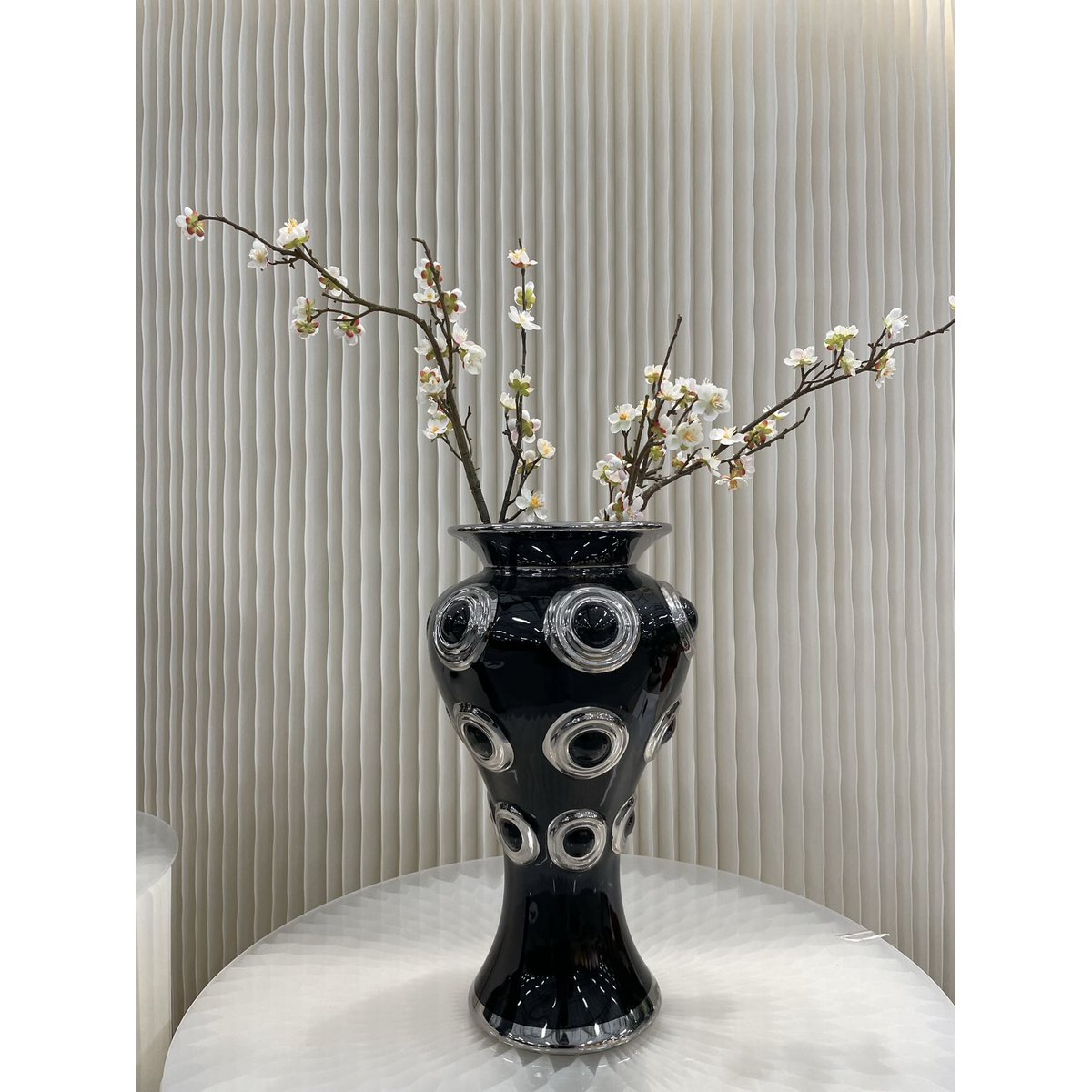 Golden 4 Circle Vase XL（CV11620-14zwart schwarz)