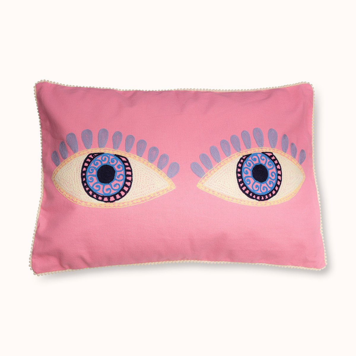 Kissen mit Füllung Pink Evil Eyes