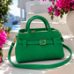 Green Women's Handbag - Elegant & Practical with Zipper & Shoulder Strap | Trendy Shopper