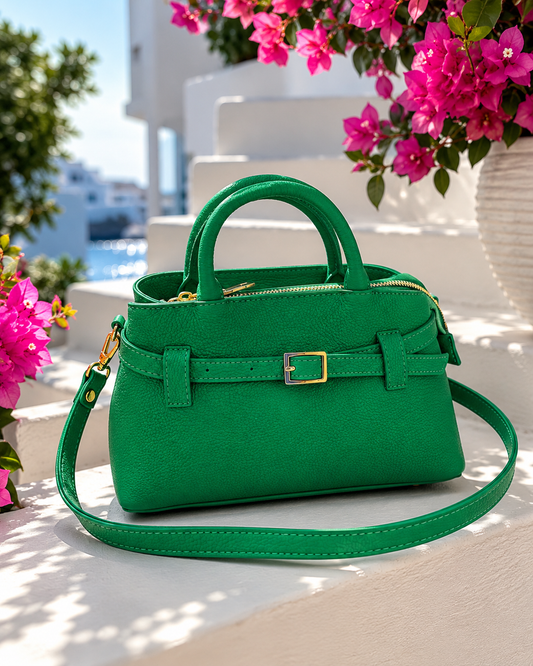 Grüne Damen Handtasche – Elegant & Alltagstauglich mit Reißverschluss & Umhängegurt | Trend Shopper
