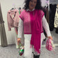 Yippie Hippie Strickpullunder Damen Rosa – Kurzarm Strickweste Alpaka