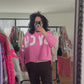 Damen Sweatshirt Oversized mit Print (38-46)
