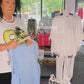 Boutique Linen Shirt for Women | 100% Linen | White or Sky Blue | Summer Bestseller 38–42