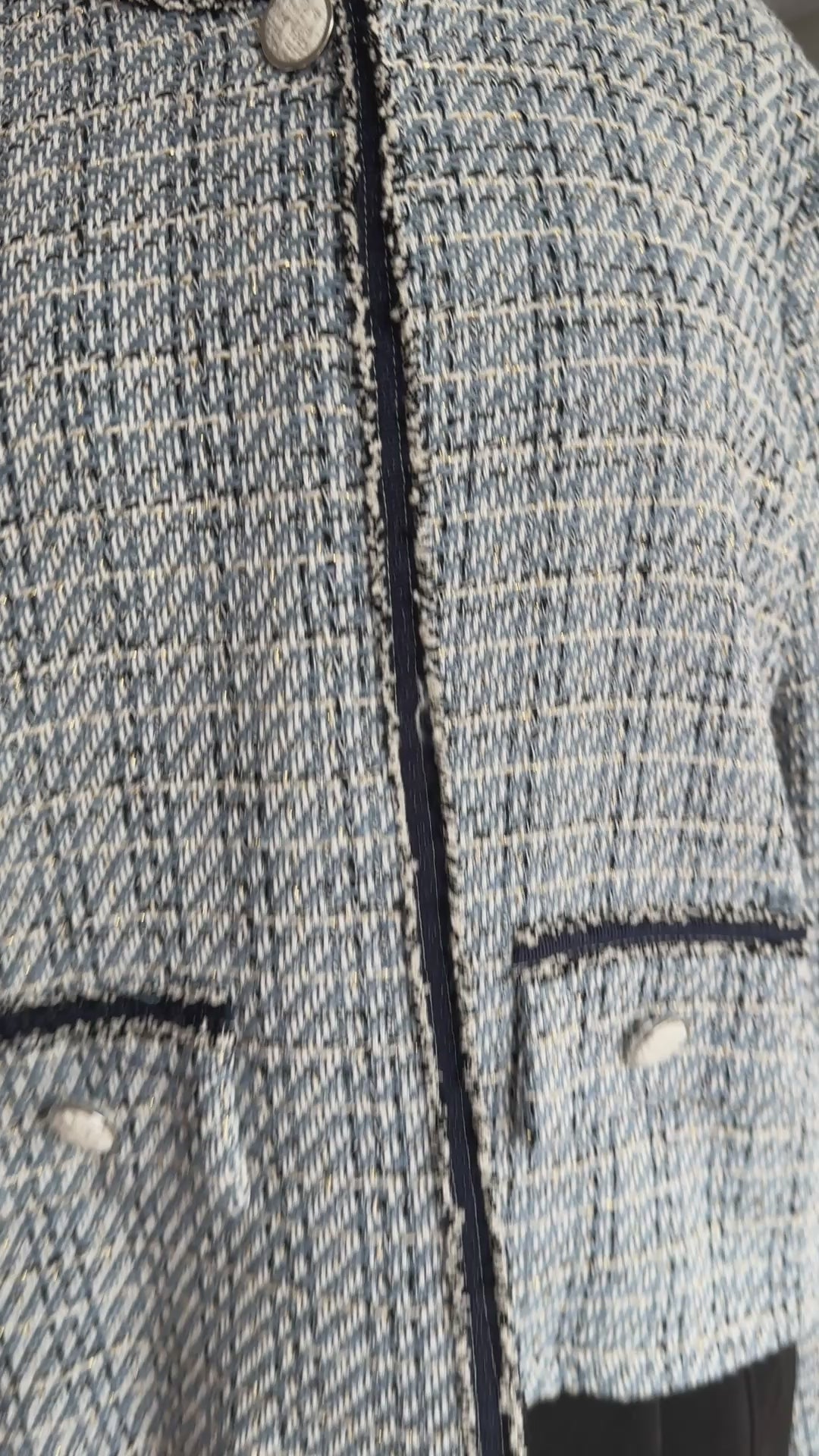 Elegante Boucle Jacke in 3 Farben