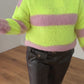Pullover Neongelb Rosa