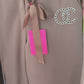 🤍 Damen Blazer Zweiteiler Beige – Freizeitanzug mit Streifen 38-42
