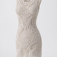 Ibiza Crochet Häkelkleid Creme – Luxury Boho Beach Dress aus Baumwolle (38-42)