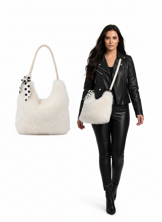 Comfort Felltasche weiss